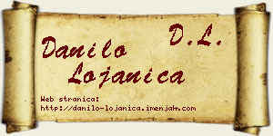Danilo Lojanica vizit kartica